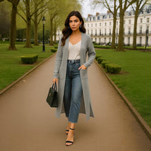 Load image into Gallery viewer, Simple Pockets Lightweight Open Front Knit Cardigan
