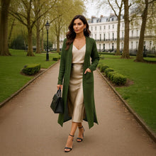 Load image into Gallery viewer, Simple Pockets Lightweight Open Front Knit Cardigan
