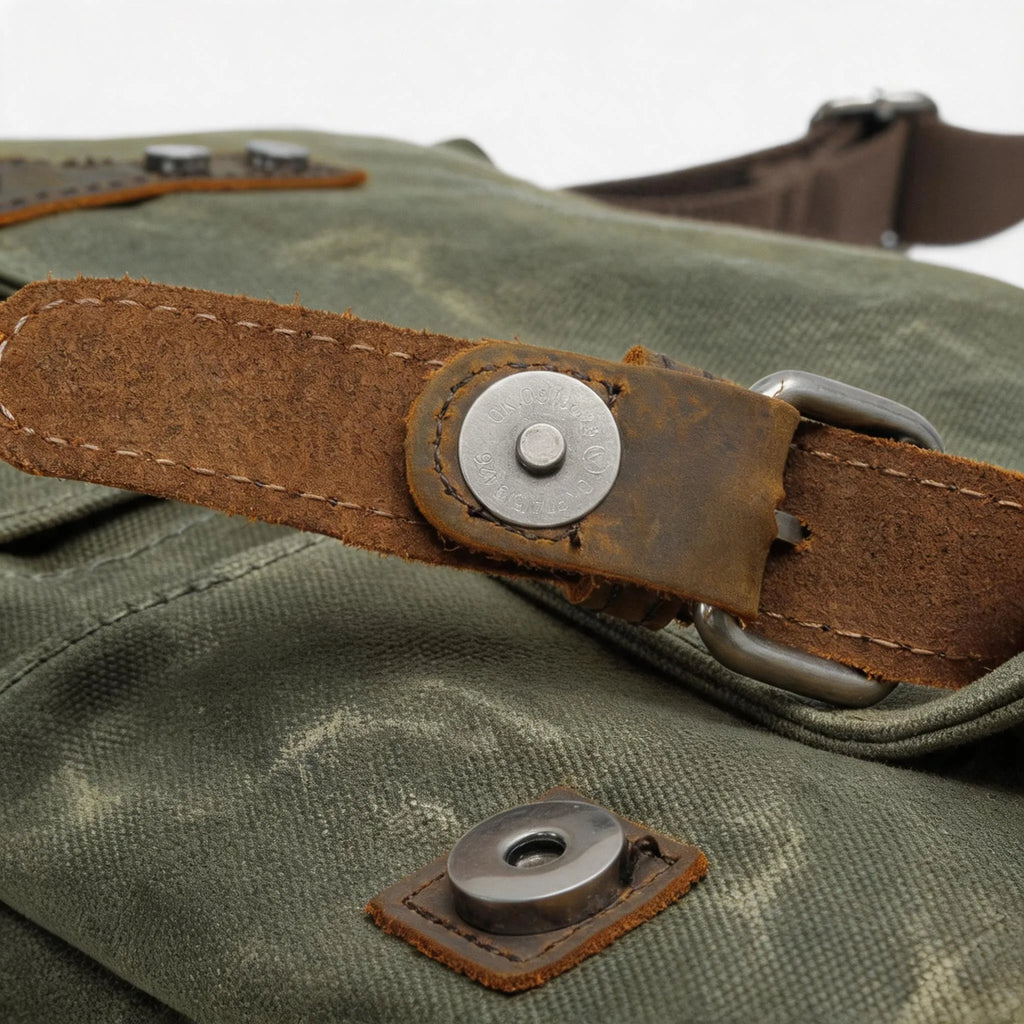 Army Green Canvas Messenger Bag Shoulder Bag