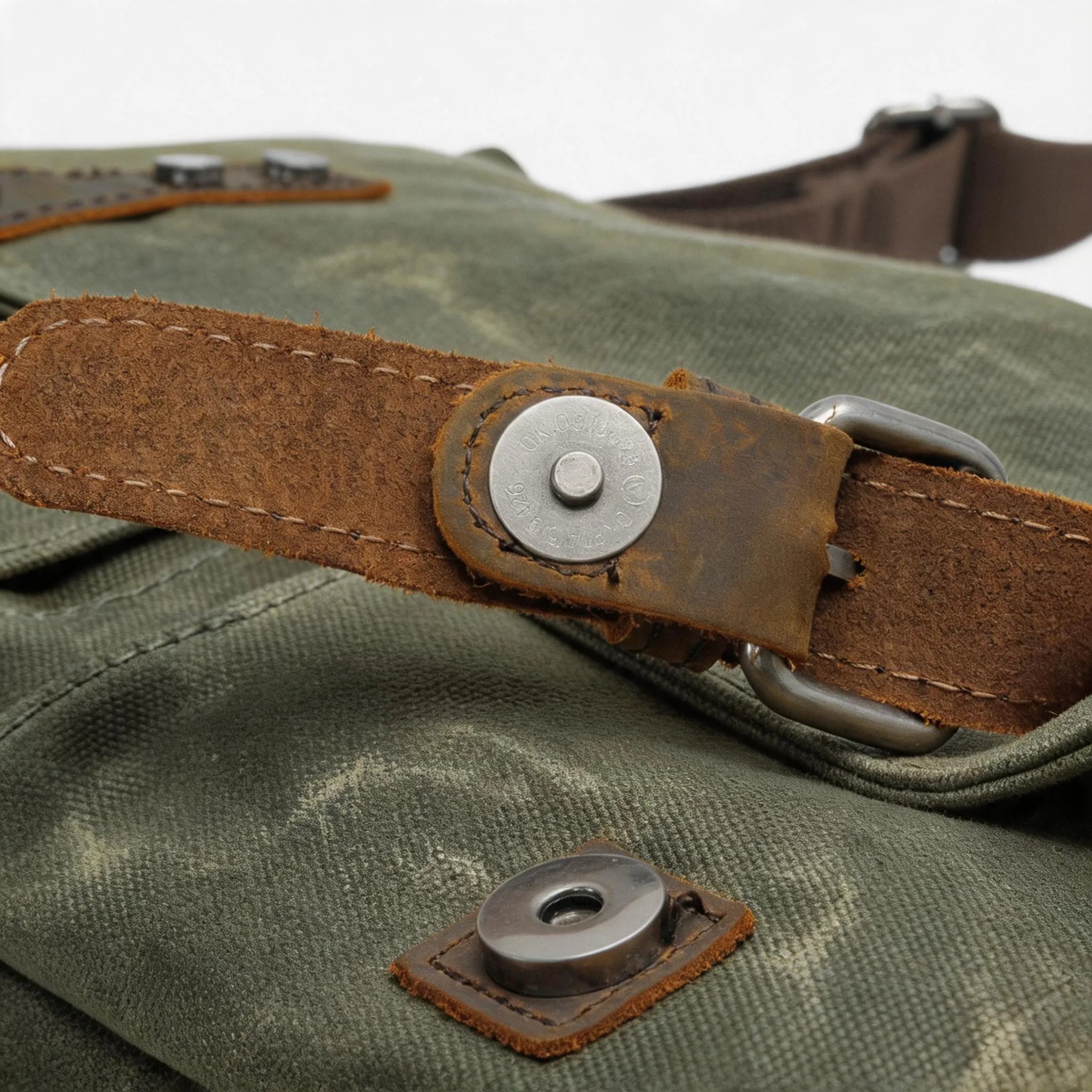 Army Green Canvas Messenger Bag Shoulder Bag
