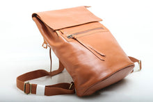 Load image into Gallery viewer, New Retro Large Capacity Vegetable Tanned Cowhide Convertible Backpack
