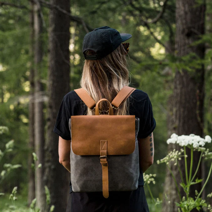 Cute Women's Canvas Backpack Rucksack School Bag