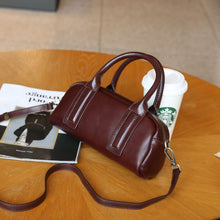 Load image into Gallery viewer, New Vegetable Tanned Mini Handbag Convertible Top Handle Bag Women&#39;s Messenger Bag
