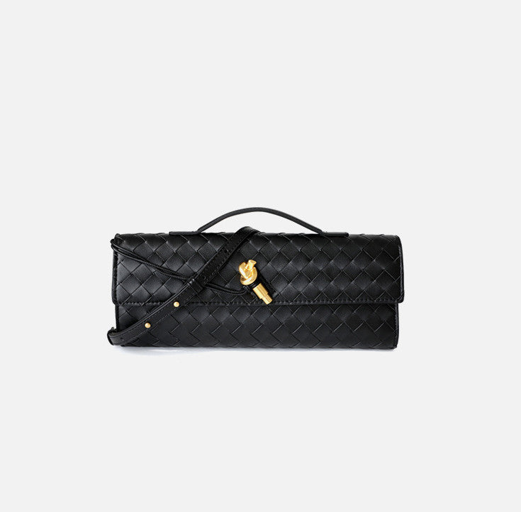 Woven Mini Clutch Evening Bag Handbag Shoulder Crossbody Bag
