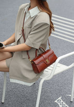 Load image into Gallery viewer, Luxury Retro Structured Flap Leather Mini Satchel Crossbody Bag
