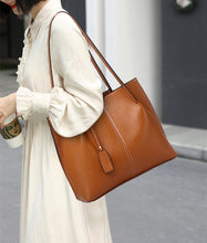 Load image into Gallery viewer, Full Grain Sleek Daily Work Tote
