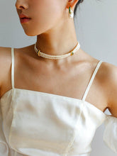 Load image into Gallery viewer, Natural Seed Pearl Multi - layer Emerald Necklace Choker - floysun
