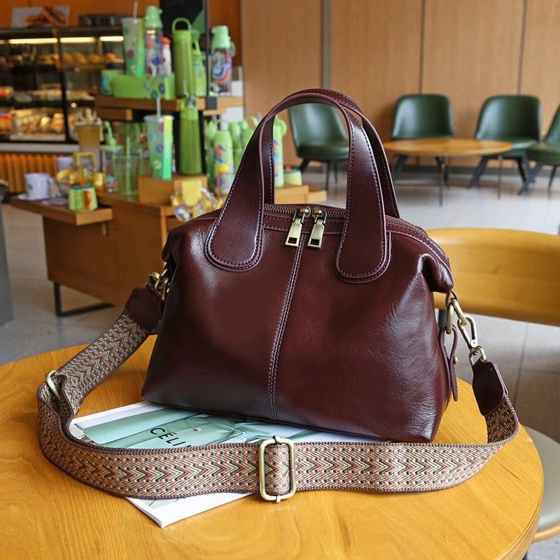 Timeless Full Grain Leather Everyday Carry Bag Handbag