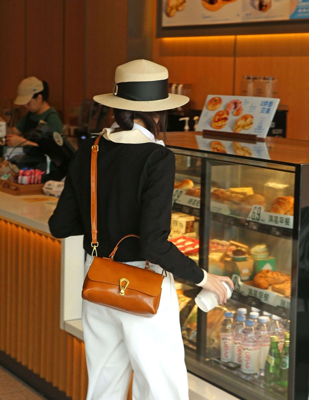 Vintage Vegetable Tanned Mini Leather Handbag Crossbody Bag