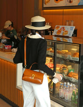 Load image into Gallery viewer, Vintage Vegetable Tanned Mini Leather Handbag Crossbody Bag
