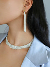 Load image into Gallery viewer, Shining Galaxy Waterfall Long Tassel Silver Earrings - floysun
