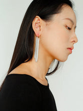 Load image into Gallery viewer, Shining Galaxy Waterfall Long Tassel Silver Earrings - floysun

