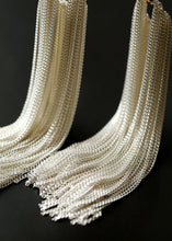 Load image into Gallery viewer, Shining Galaxy Waterfall Long Tassel Silver Earrings - floysun

