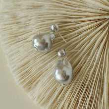 Load image into Gallery viewer, Simple Single Baroque Pearl Short Drop Earrings - floysun
