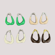 Load image into Gallery viewer, Geometric Irregular Enamel Glazes Earrings
