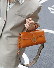 Load image into Gallery viewer, Luxury Retro Structured Flap Leather Mini Satchel Crossbody Bag
