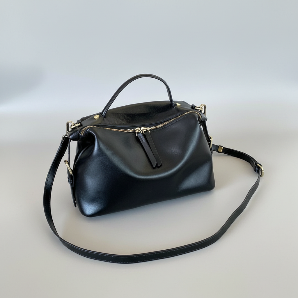 Classic Black Convertible Shoulder Bag