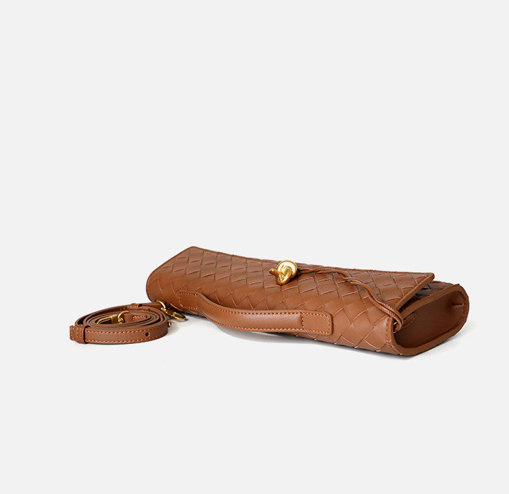 Woven Mini Clutch Evening Bag Handbag Shoulder Crossbody Bag