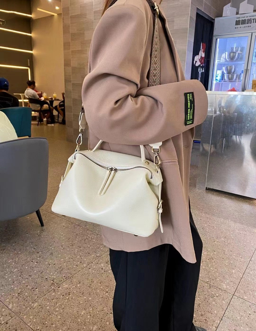 Classic Black Convertible Shoulder Bag