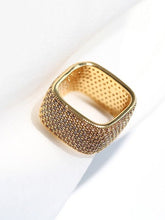 Load image into Gallery viewer, Square Micropaved Zirconia Ring - floysun
