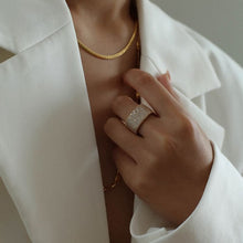 Load image into Gallery viewer, Square Micropaved Zirconia Ring - floysun
