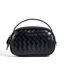 Load image into Gallery viewer, Small Woven Mini Top Handle Messenger Bag
