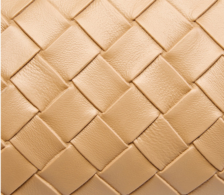 Small Woven Mini Top Handle Messenger Bag