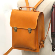 Load image into Gallery viewer, Womens Square Leather Fashion Backpack Trendy Backpacks Book Bag Purse for Women
