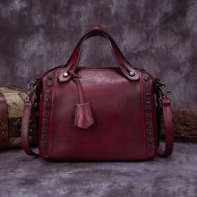 Load image into Gallery viewer, Women Handmade Vintage Leather Satchel Crossbody Bag Shoulder Purses
