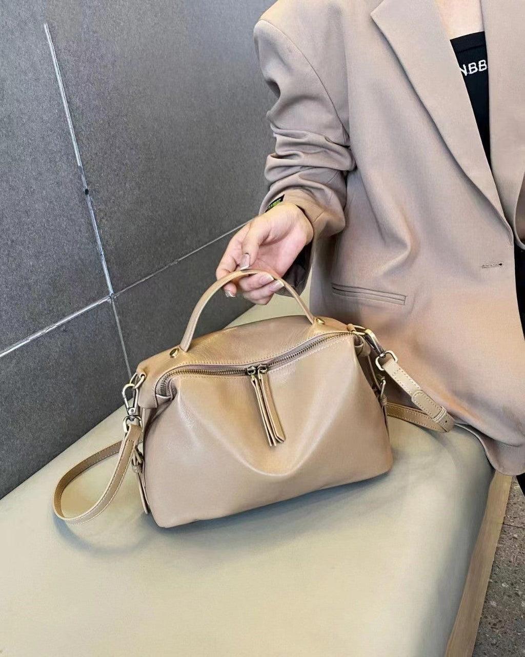 Classic Black Convertible Shoulder Bag