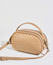 Load image into Gallery viewer, Small Woven Mini Top Handle Messenger Bag
