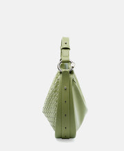 Load image into Gallery viewer, Classic Genuine Leather Bag Woven Crescent Handbag
