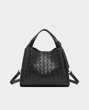 Load image into Gallery viewer, Embossed Basket Bag Woven Handbag with Straps
