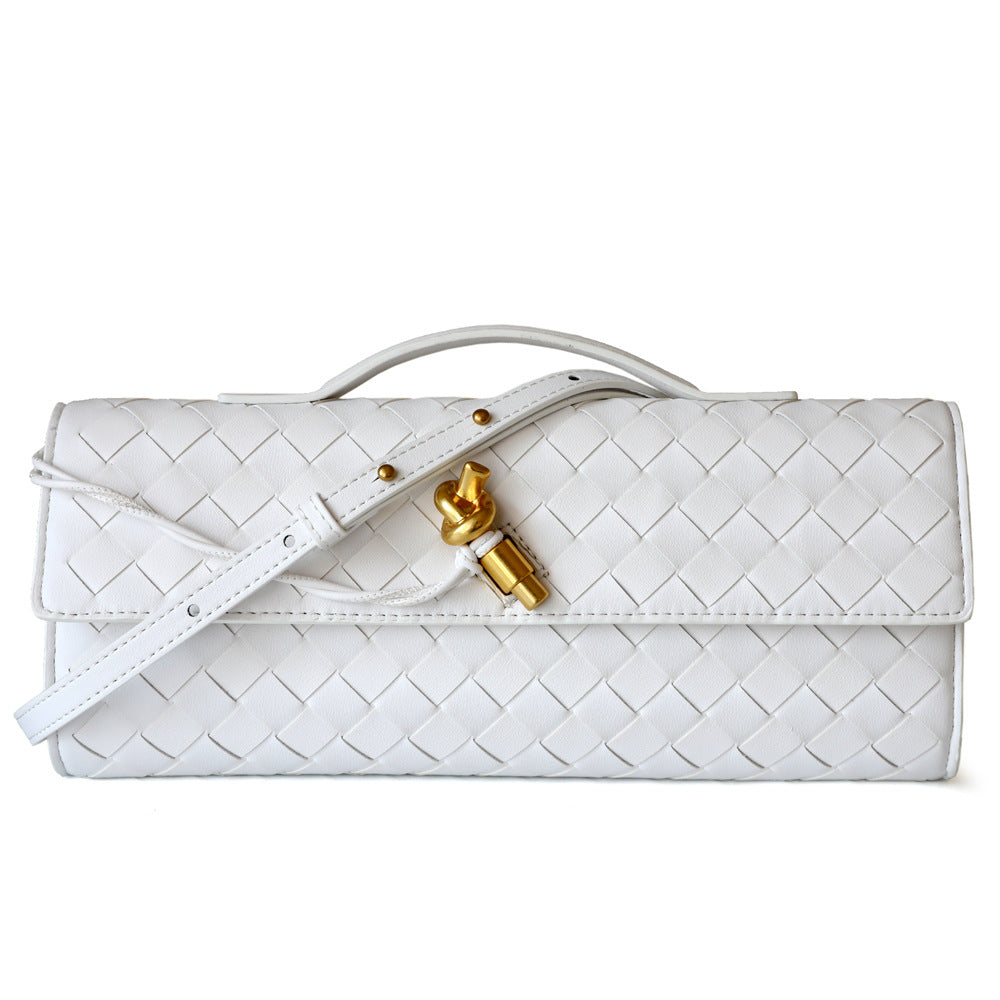 Woven Mini Clutch Evening Bag Handbag Shoulder Crossbody Bag