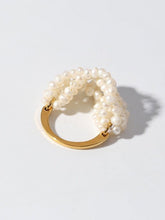 Load image into Gallery viewer, Woven Multi - Layer Freshwater Pearl Ring - floysun

