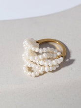 Load image into Gallery viewer, Woven Multi - Layer Freshwater Pearl Ring - floysun

