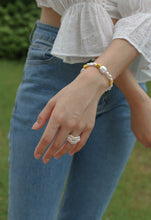 Load image into Gallery viewer, Woven Multi - Layer Freshwater Pearl Ring - floysun
