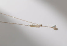 Load image into Gallery viewer, Y - chain Pearl Pendant Necklace - floysun
