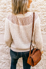 Load image into Gallery viewer, Beige Hollow Out Sweater
