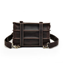Load image into Gallery viewer, Retro Leather School Backpack

