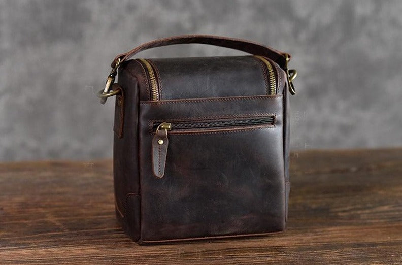 Small Leather Camera Bag - Leather Camera Lens Case
