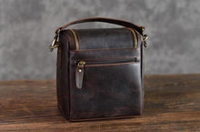 Load image into Gallery viewer, Small Leather Camera Bag - Leather Camera Lens Case
