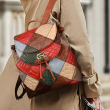 Load image into Gallery viewer, Unique Patchwork women Backpack Purse Bag

