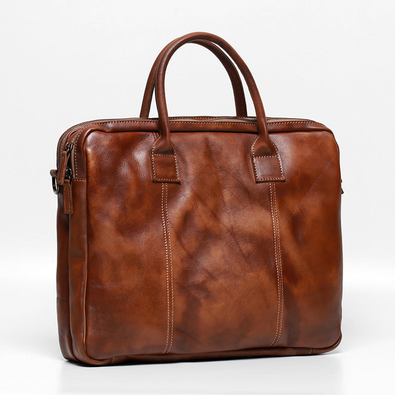 Retro Leather Business Briefcase