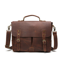 Load image into Gallery viewer, Men&#39;s Vintage Leather Business Briefcase
