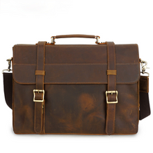 Load image into Gallery viewer, Retro Handmade Leather Briefcase
