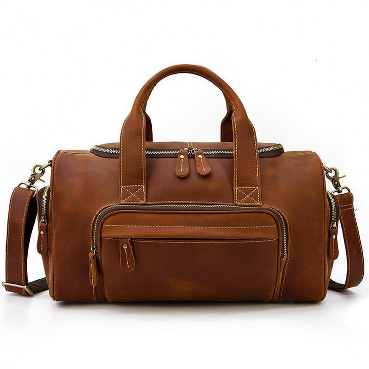 Leather Duffel Bag Large Travel Bag Groomsmen Gift