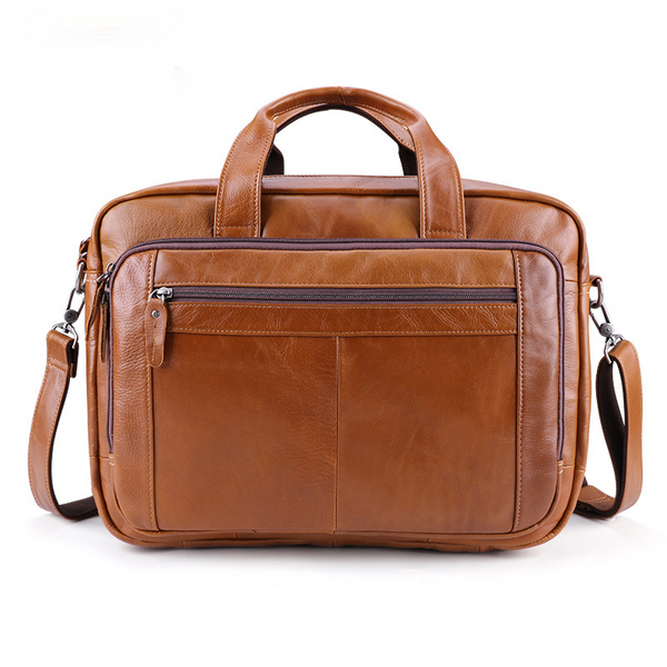 Men's Vintage Leather Briefcase laptop