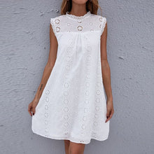 Load image into Gallery viewer, Casual Sleeveless Simples Lace Mini Dress
