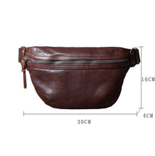 Load image into Gallery viewer, Cowhide Leather Sling Bag for Men
